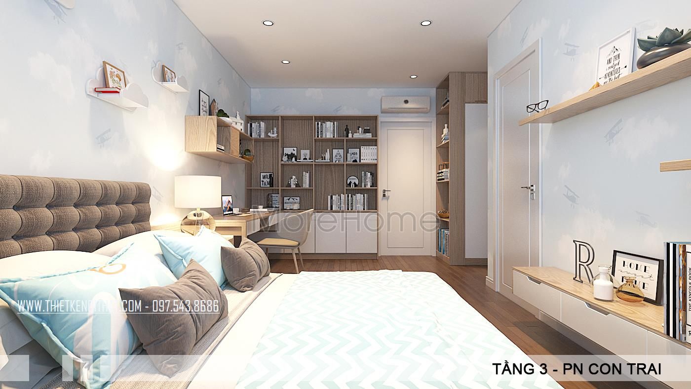 Thiết kế nội thất biệt thự hiện đại tại VinHome Thăng Long